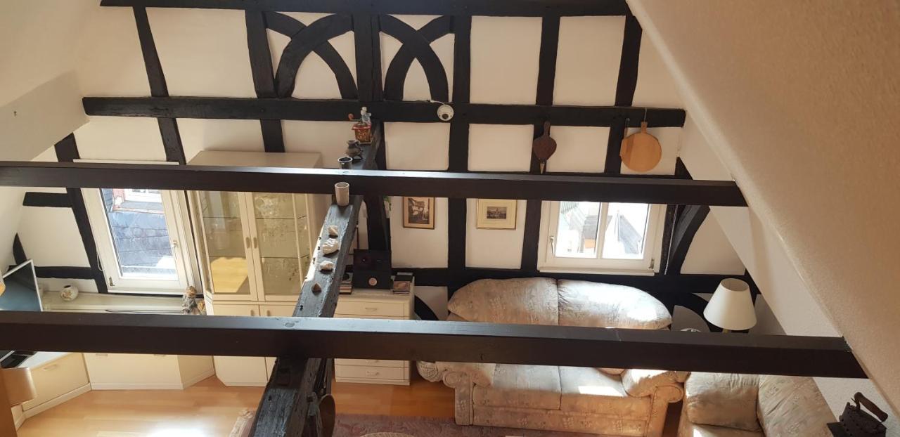 Penthouse Im Historischen Fachwerkhaus Mit Grosser Dachterrasse An Zentralster Lage بوبارد المظهر الخارجي الصورة